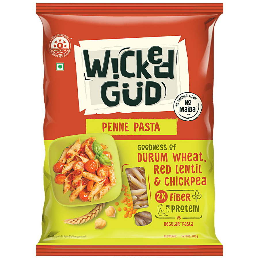 WickedGud Penne Pasta - Goodness Of Durum Wheat