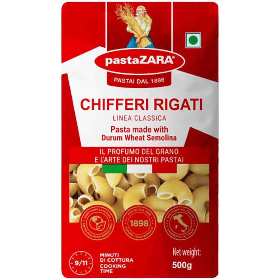 pastaZARA Authentic Italian Pasta - Chifferi Rigati