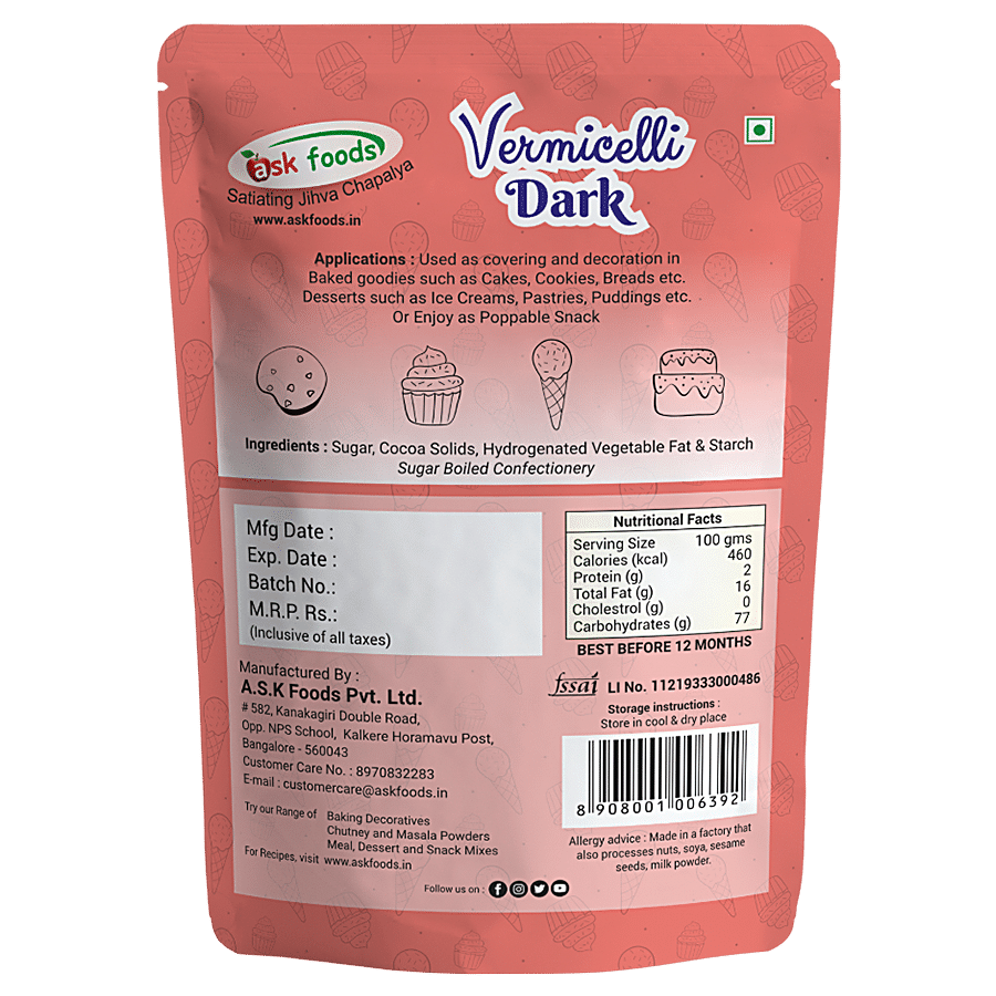 Ask Foods Vermicilli - Choco Dark