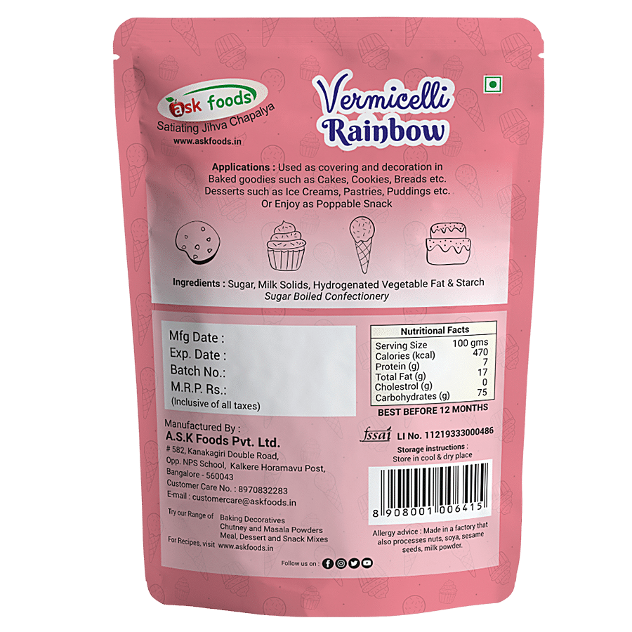 Ask Foods Vermicilli - Choco Rainbow