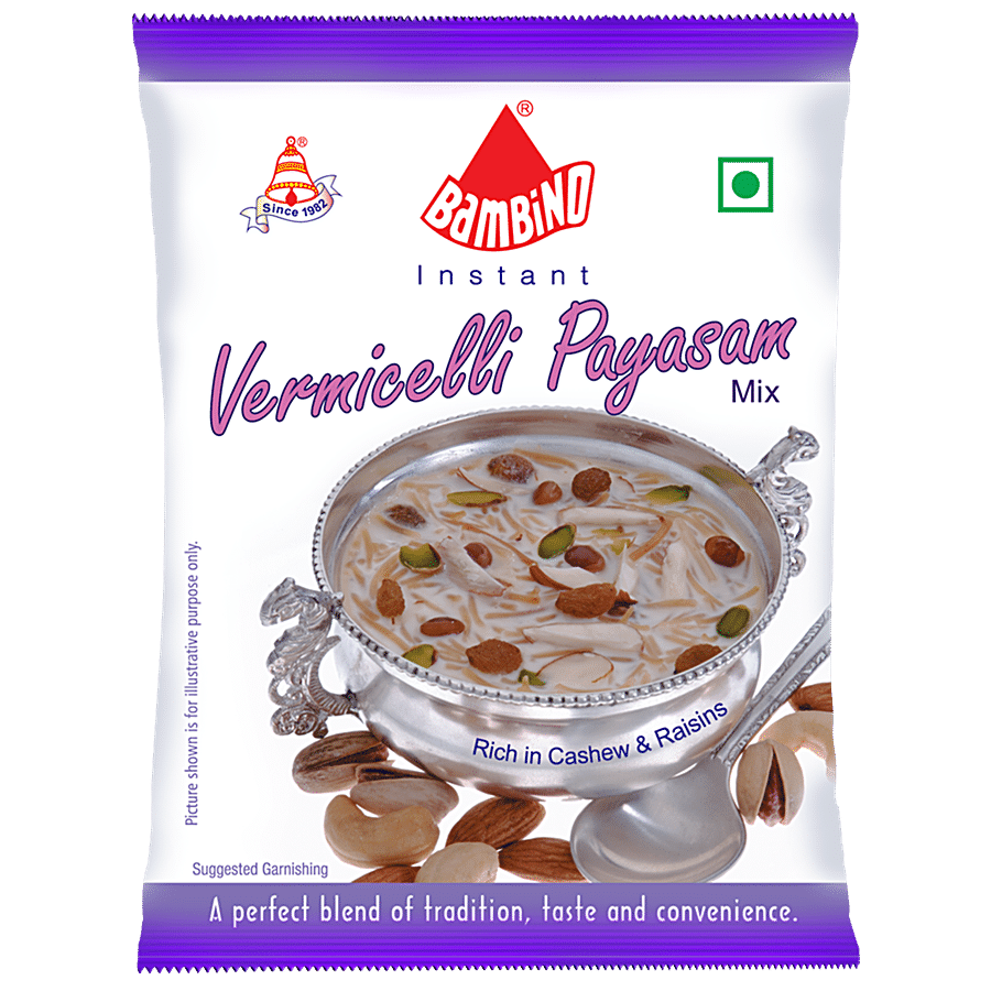 Bambino Instant Kheer Mix For Vermicelli Payasam With Cashew & Raisins