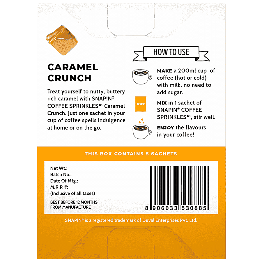 SNAPIN Coffee Sprinkles - Caramel Crunch