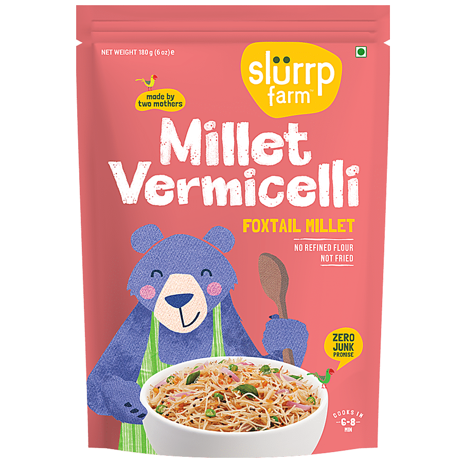 Slurrp Farm Foxtail Millet Vermicelli/Semiya - Rich In Vitamins & Minerals