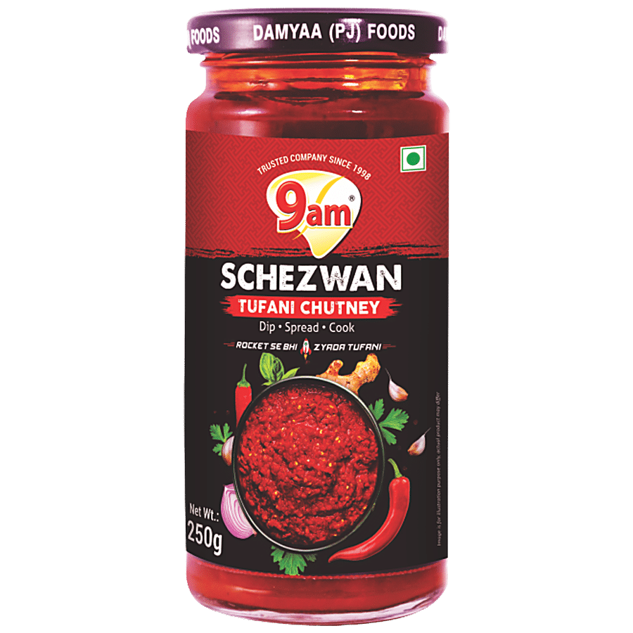 9 AM Schezwan Chutney - Accompaniment For Momos