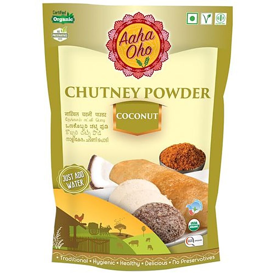 Aaha Oho Organic Chutney Powder Coconut