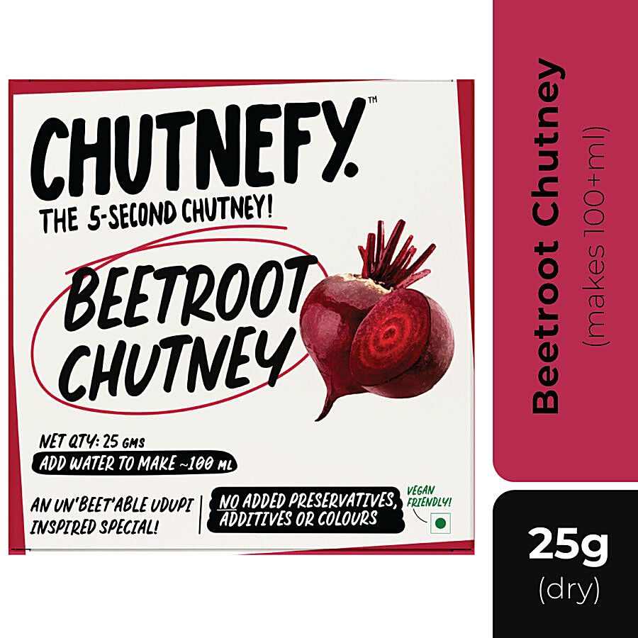 Chutnefy 5 Second Beetroot Chutney - 100% Plant Based