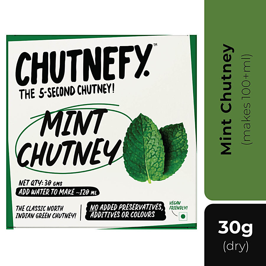 Chutnefy 5 Second Mint Chutney - Authentic Recipe