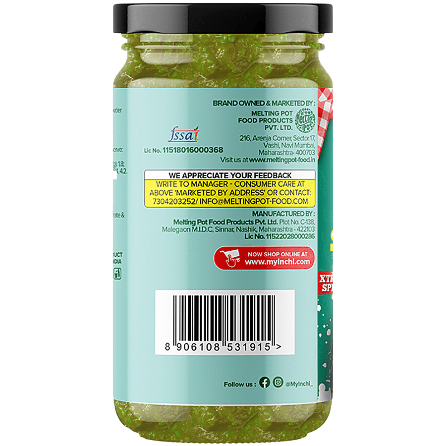 Inchi  Green Schezwan Sauce - Xtrem Spicy