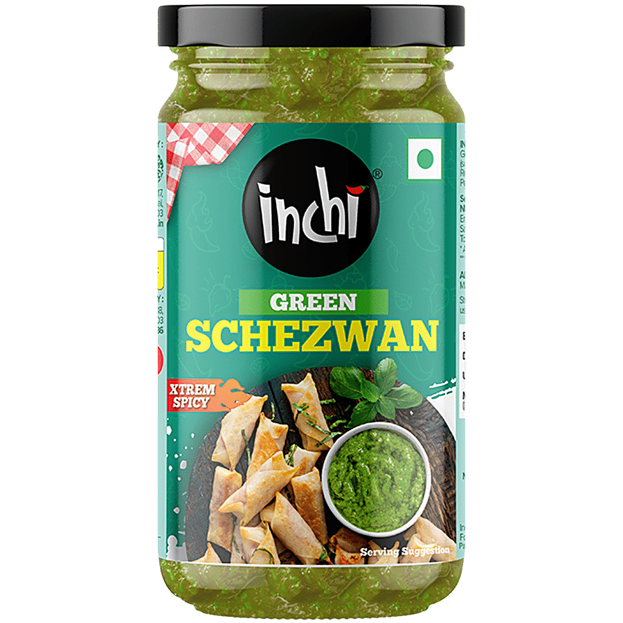 Inchi  Green Schezwan Sauce - Xtrem Spicy