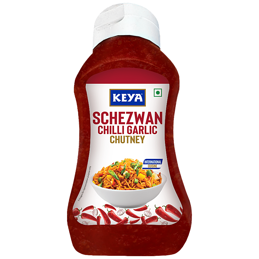 Keya Schezwan Chilli Garlic Chutney - For Preparing Pasta