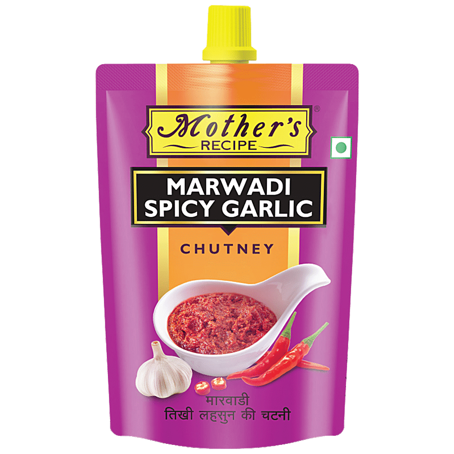 Mother's Recipe Marwadi Spicy Garlic Chutney - Adds Flavour