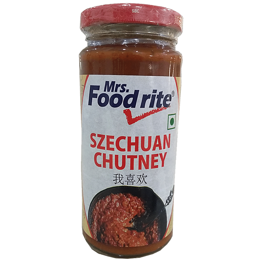 Mrs.Food Rite Szechuan Chutney - Hot & Spicy Flavour