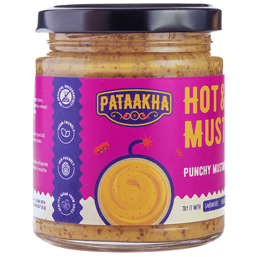 Pataakha Hot & Sweet Mustard - With Dates