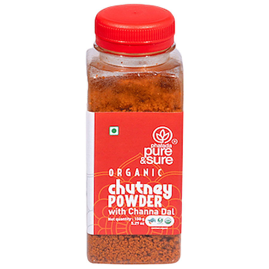 Phalada Pure & Sure Organic Chutney Powder With Channa Dal - Spicy