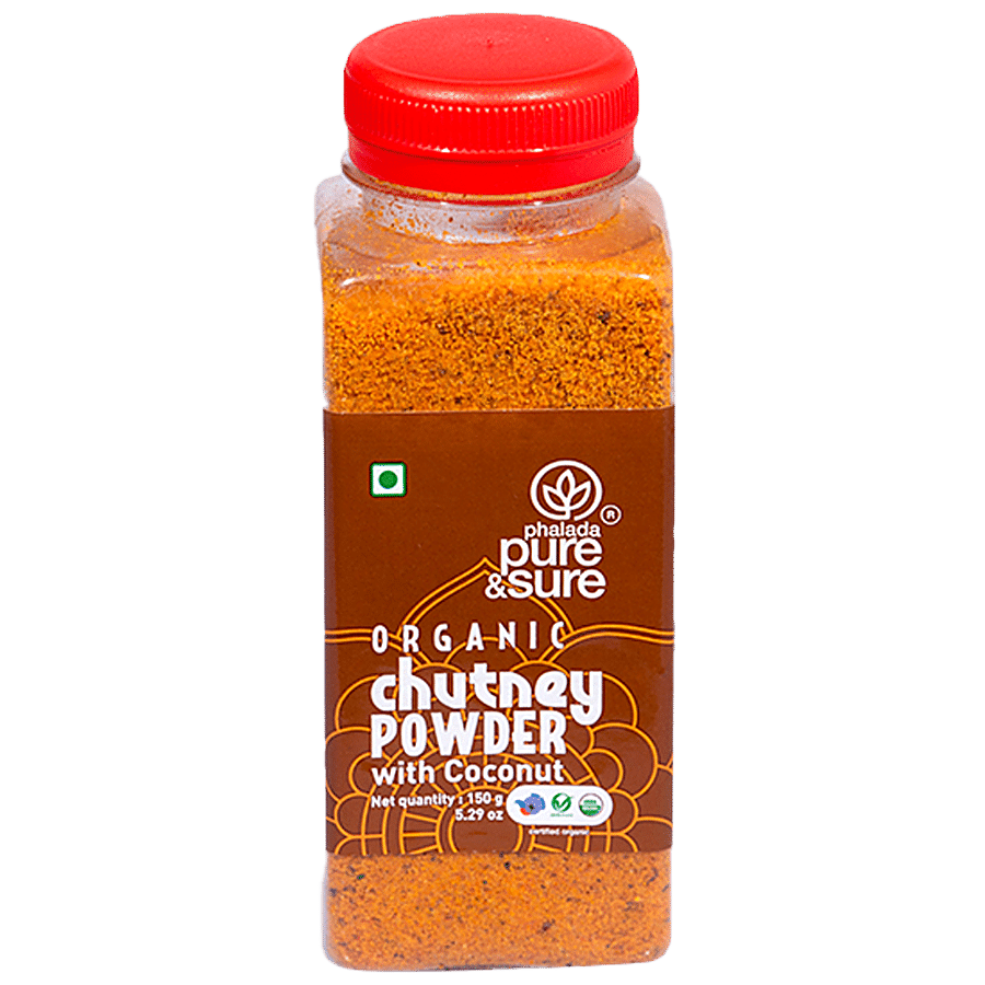 Phalada Pure & Sure Organic Chutney Powder With Coconut - Enhances Flavour Of Dishes