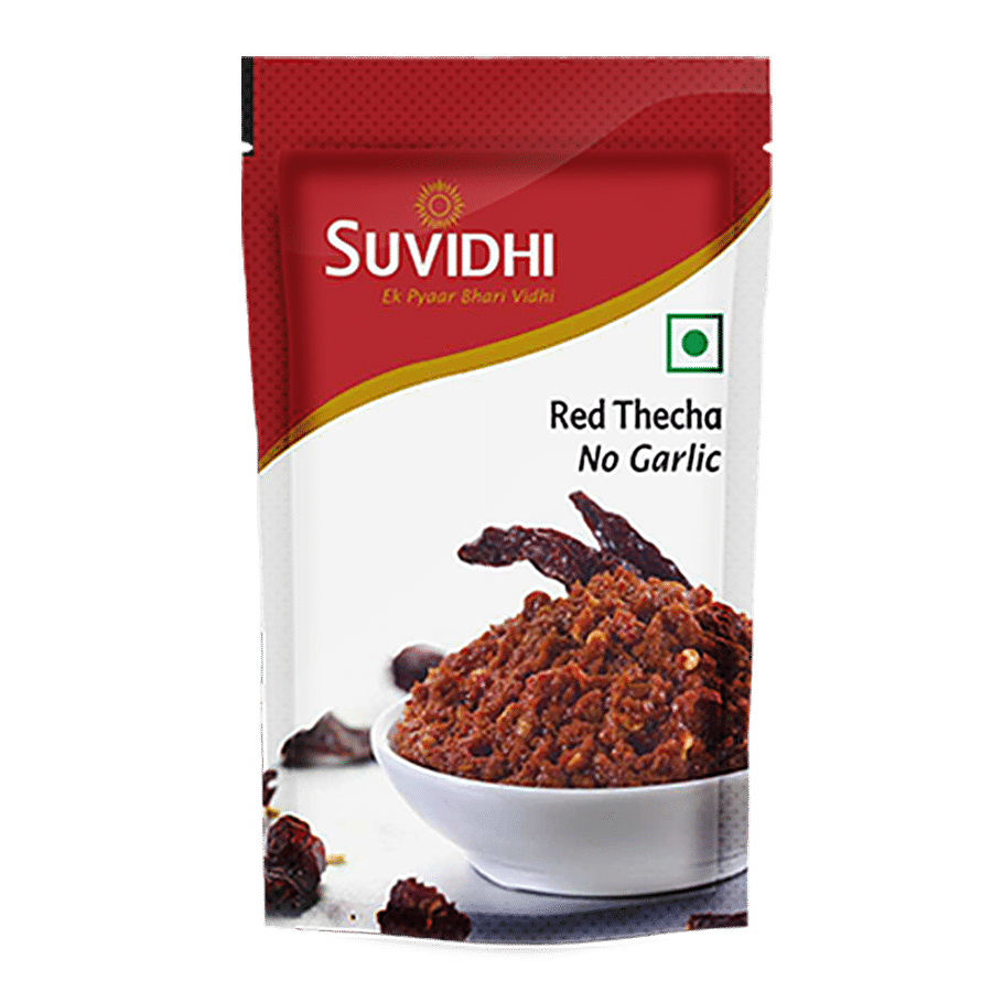 Suvidhi Red Chilli Thecha - No Garlic