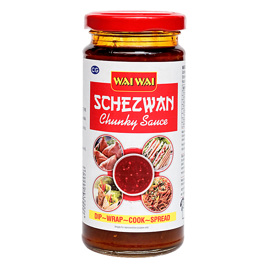 Wai Wai Chunky Schezwan Sauce - Used For Cooking