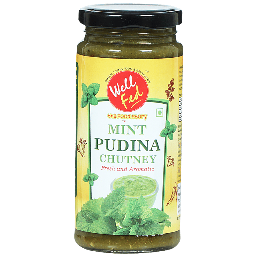 Well Fed Pudina Chutney - Fresh & Aromatic