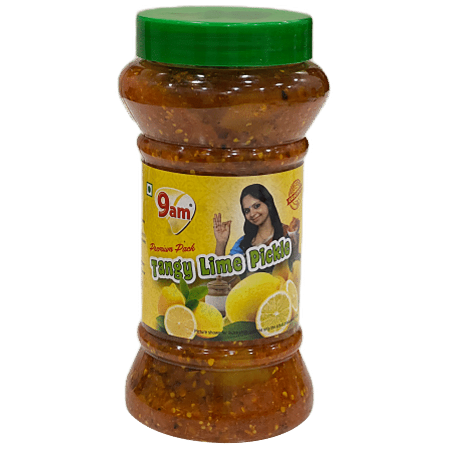 9 AM Lime Pickle - Sweet & Tangy Flavour