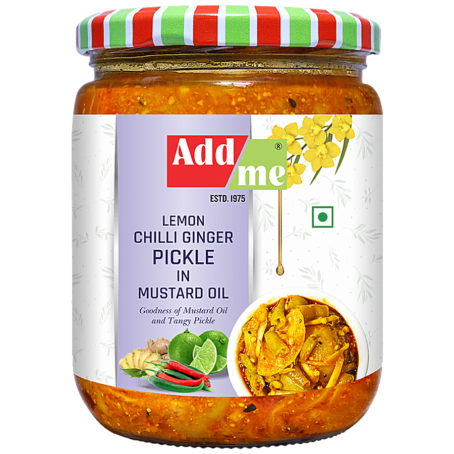 Add Me Lemon Chilli Ginger Pickle - In Mustard Oil