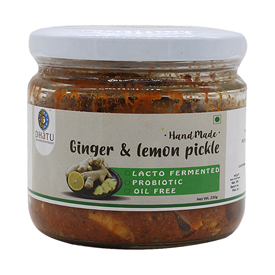 Dhatu Organics & Naturals Pickle - Lemon Ginger