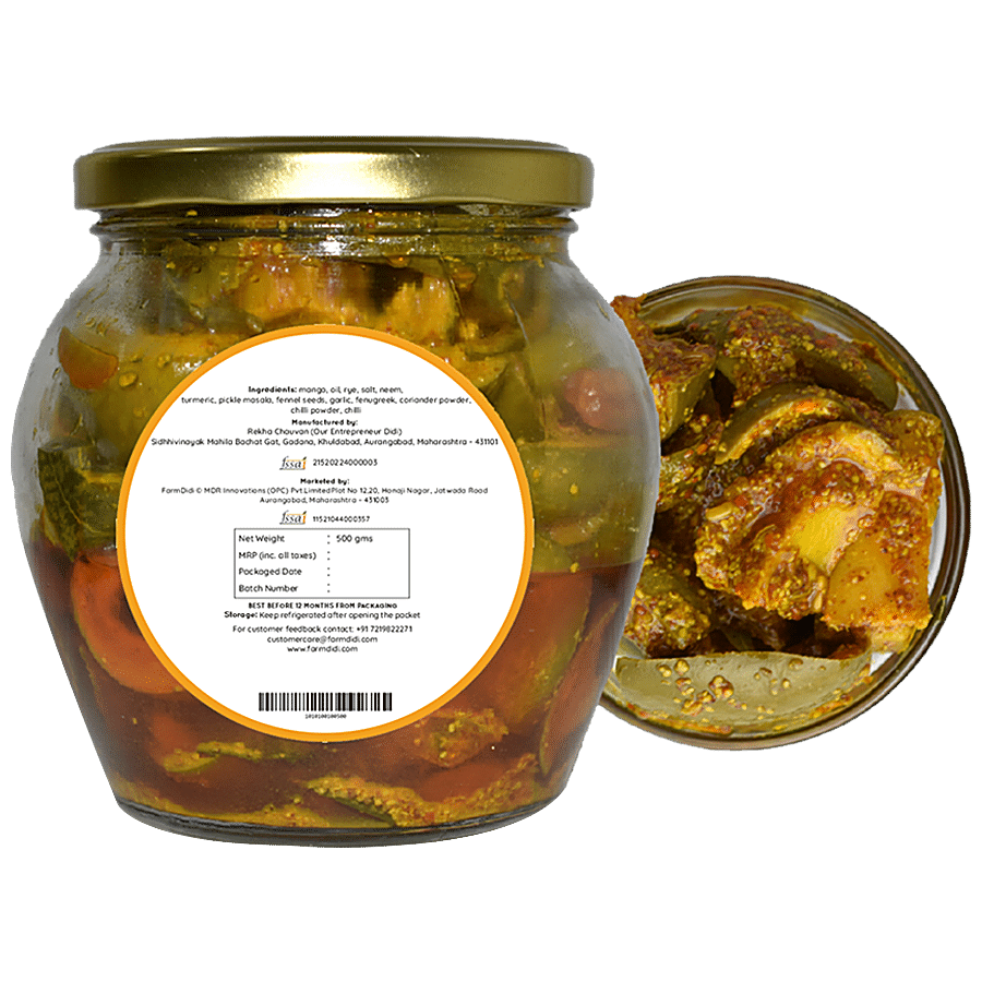 Farm Didi Mango Pickle/Aam Ka Achar - No Preservatives