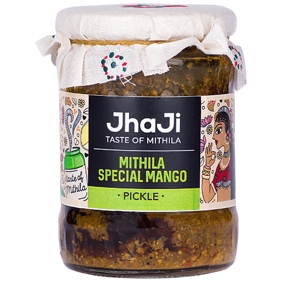 JhaJi  Mithila Special Mango Pickle - Tangy