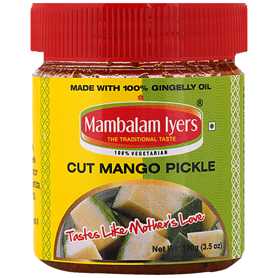 Mambalam Iyers Cut Mango Pickle - Made With Gingelly Oil