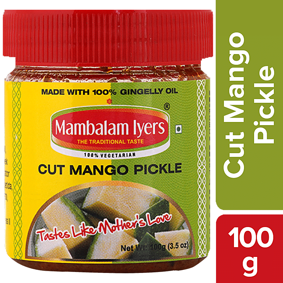 Mambalam Iyers Cut Mango Pickle - Made With Gingelly Oil