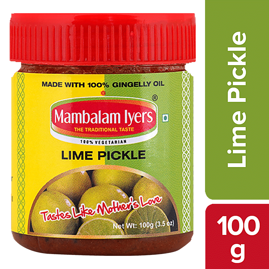 Mambalam Iyers Lime Pickle - Made With Gingelly Oil