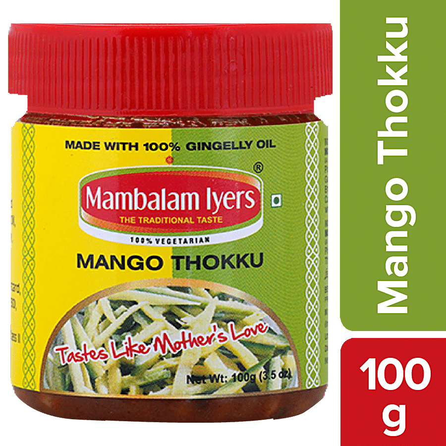 Mambalam Iyers Mango Thokku Pickle - Made With Gingelly Oil