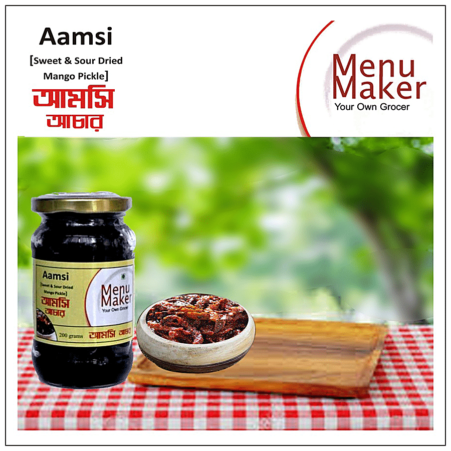 Menu Maker Aamsi - Sweet & Sour Dried Mango Pickle