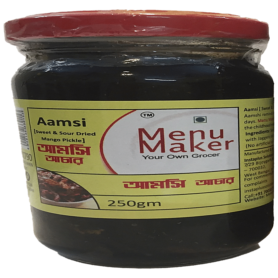 Menu Maker Aamsi - Sweet & Sour Dried Mango Pickle