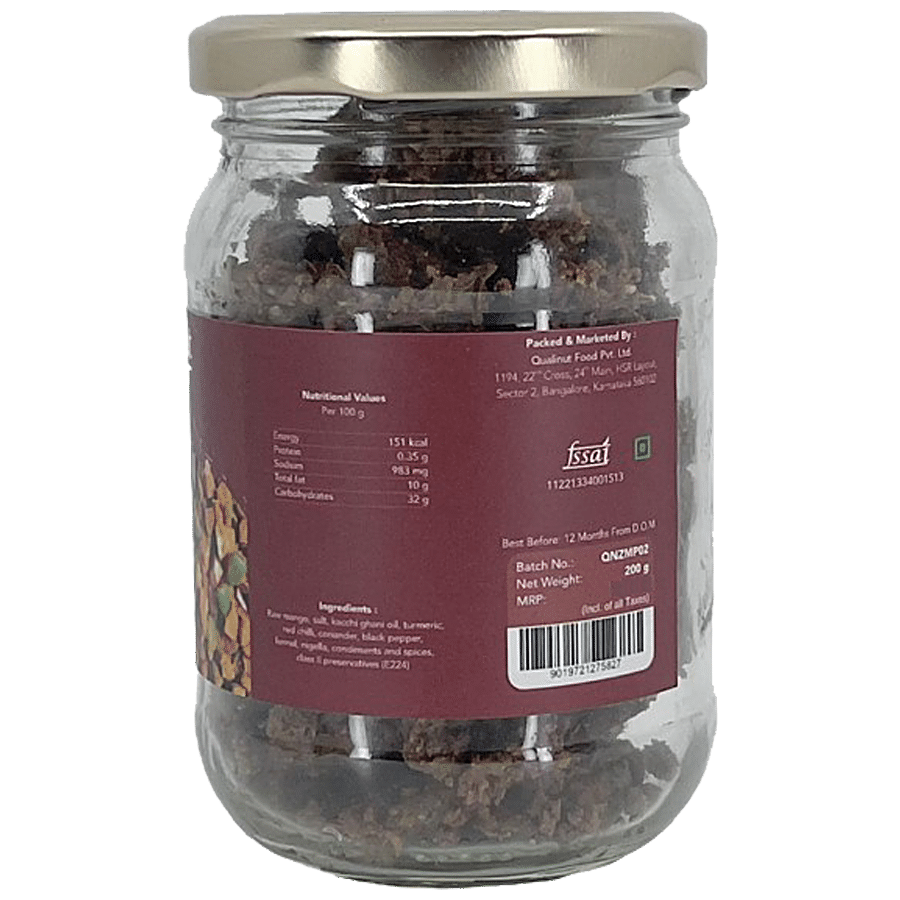 Qualinut Gourmet Zero Oil Mango Pickle - Great Taste & Healthy