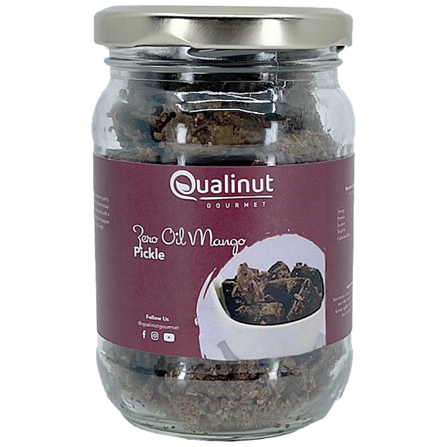 Qualinut Gourmet Zero Oil Mango Pickle - Great Taste & Healthy