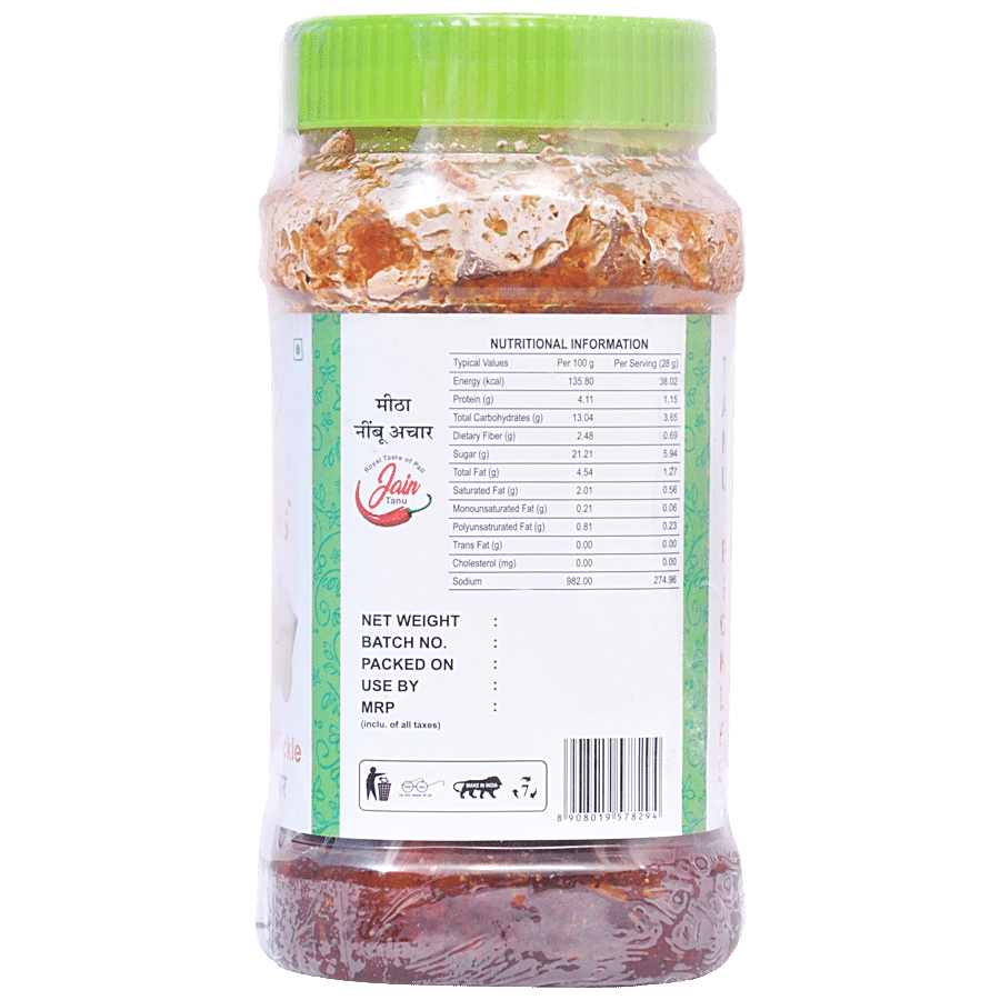 Tanu Pickles Sweet Lime Pickle