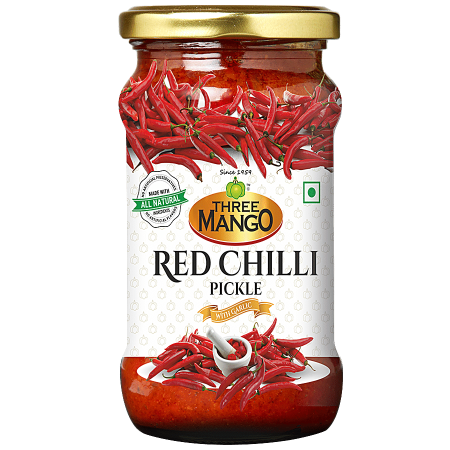 Three Mango Red Chilli Pickle