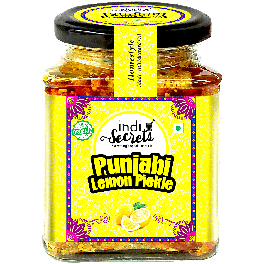 indiSecrets Organic Punjabi Lemon Pickle - Homestyle