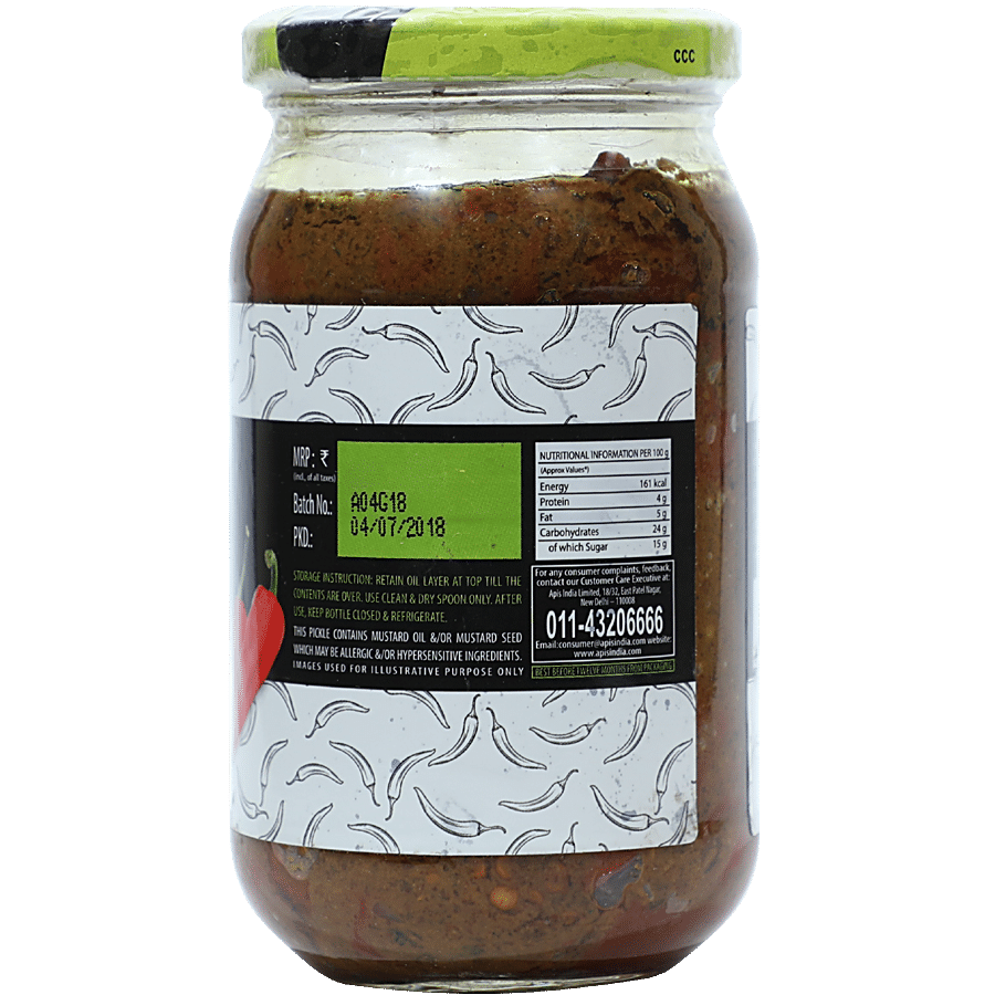 Apis Red Stuffed Chilli Pickle