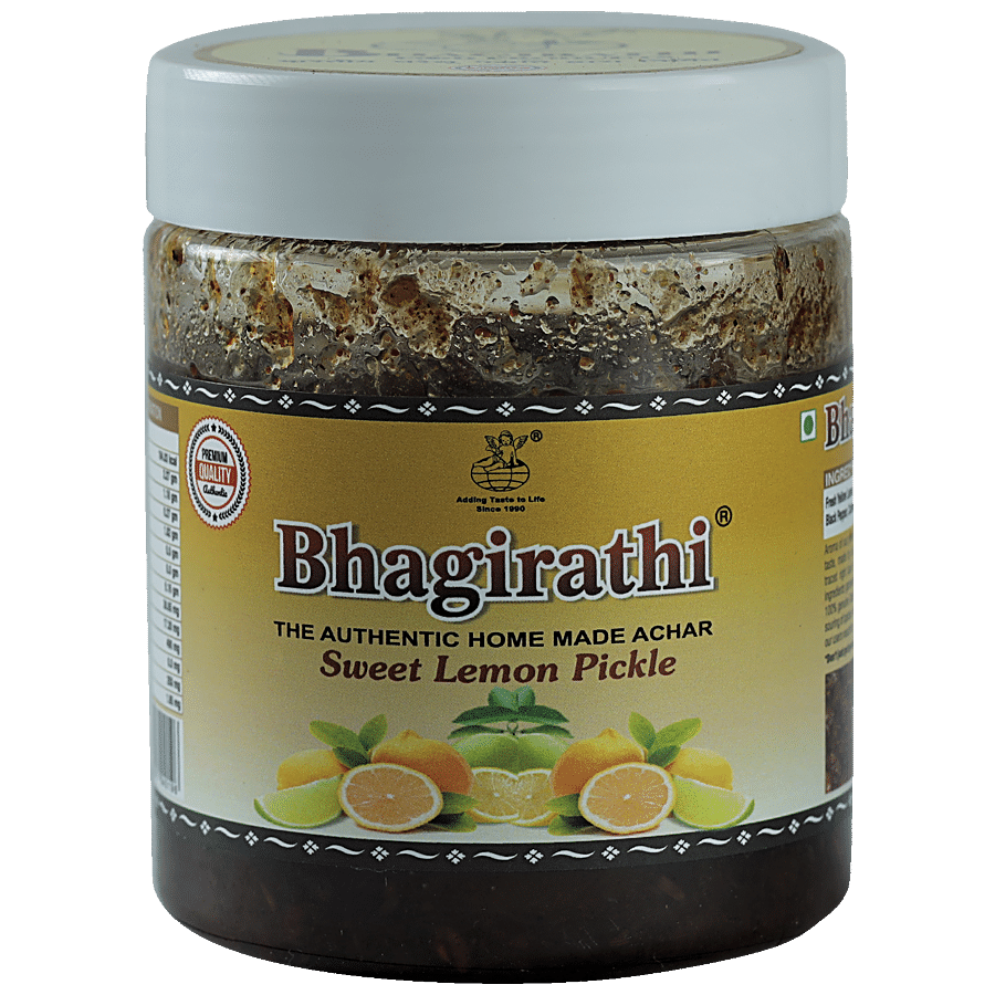 Bhagirathi Lemon Sweet Masala Pickle - Authentic Home Made Achar