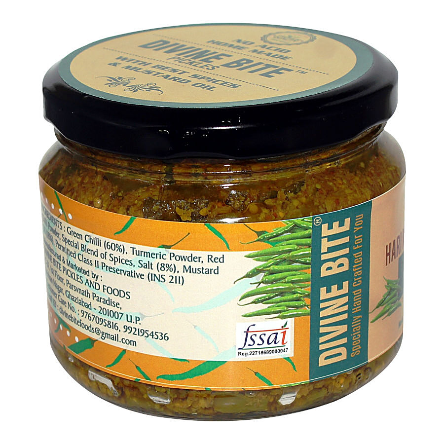 DIVINE BITE Green Chilli Pickle