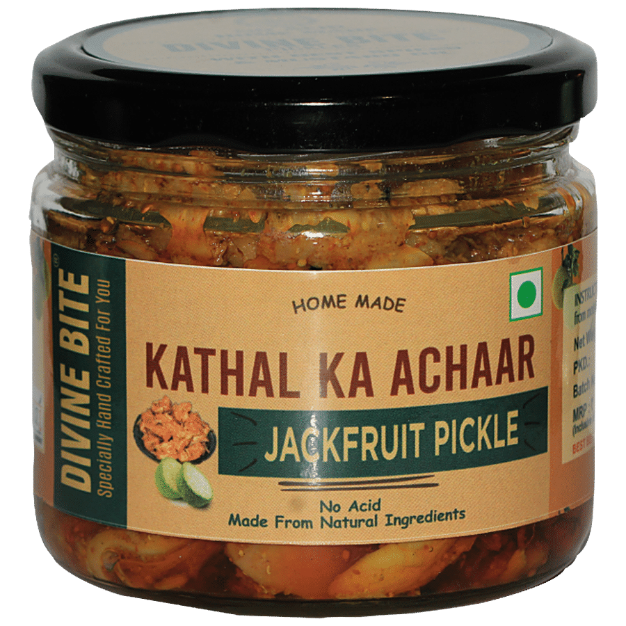 DIVINE BITE Jack Fruit Pickle - Kathal Ka Achaar