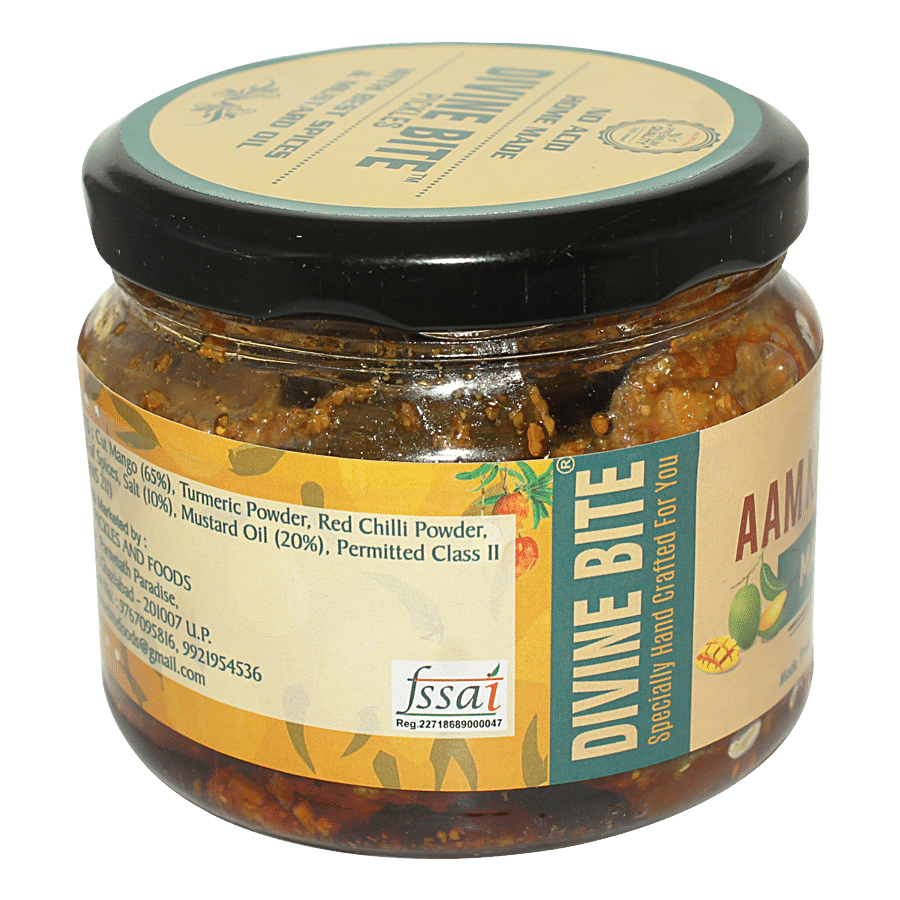 DIVINE BITE Mango Pickle/Aam Ka Achaar - Home Made