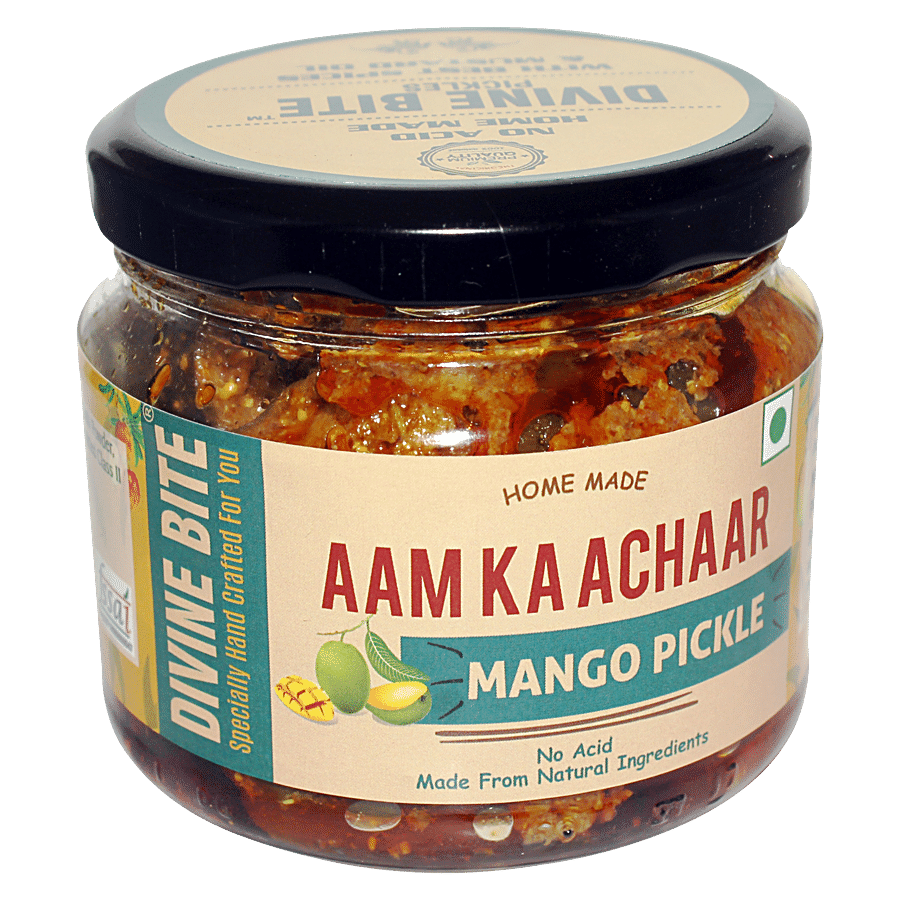 DIVINE BITE Mango Pickle/Aam Ka Achaar - Home Made