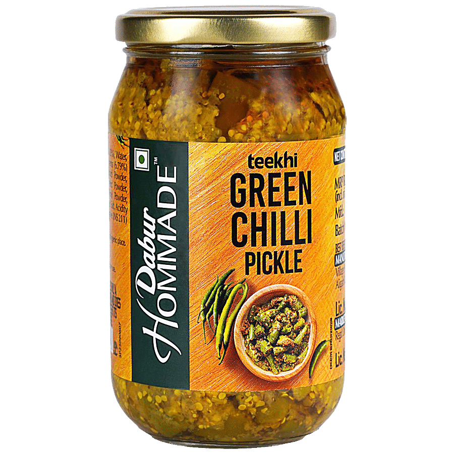 Dabur Hommade Teekhi Green Chilli Pickle