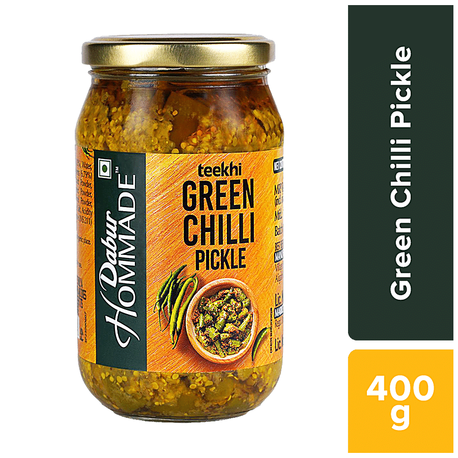 Dabur Hommade Teekhi Green Chilli Pickle