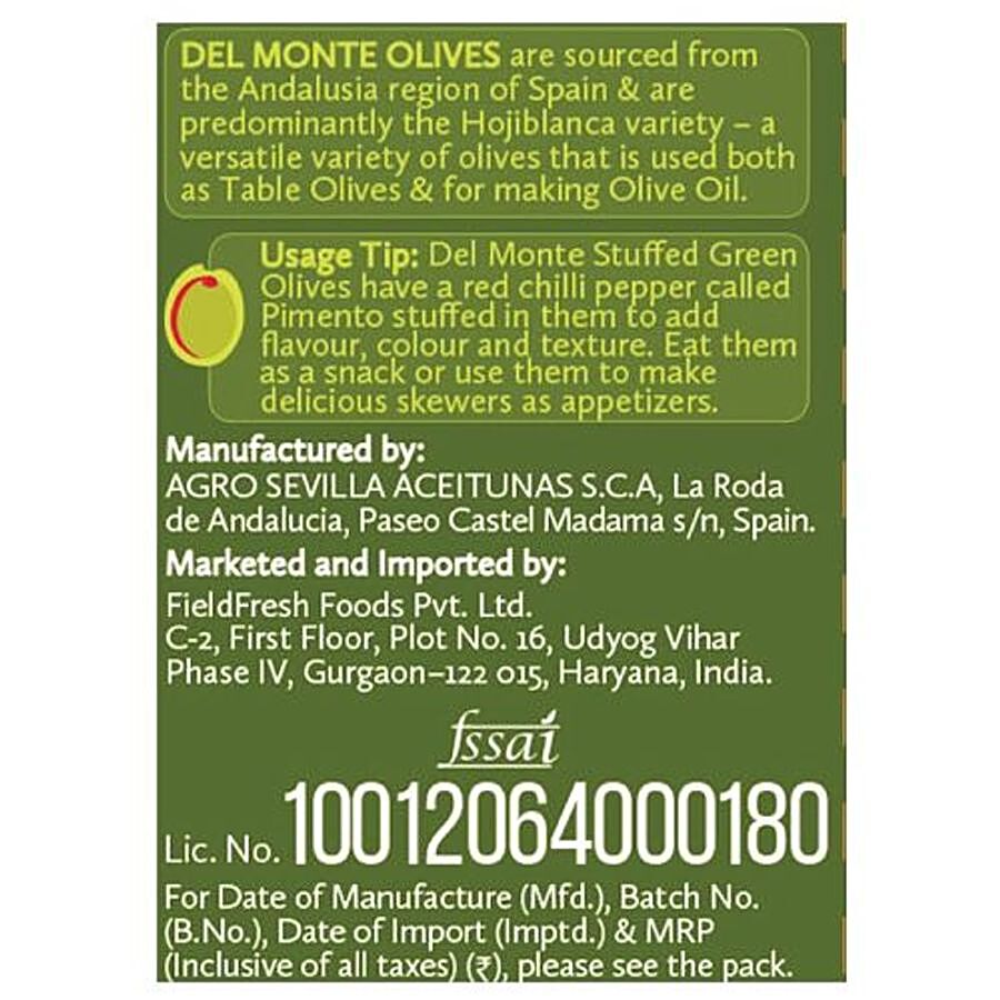 Del Monte  Stuffed Green Olives With Pimento Paste