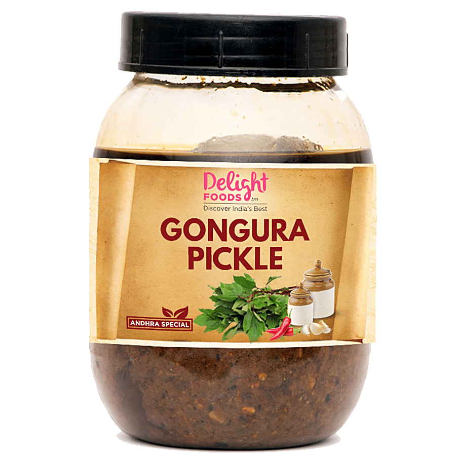 Delight Foods Andhra Special Gongura Pickle