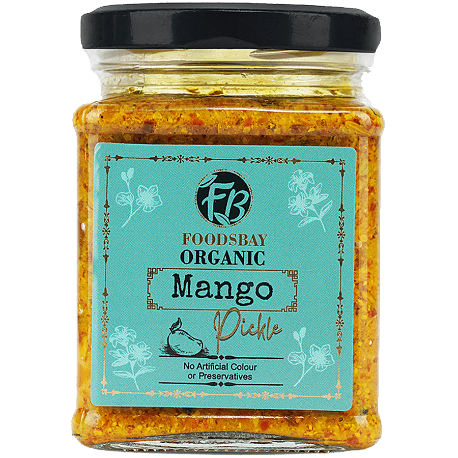 Foodsbay Organic Mango Pickle - No Artificial Colours & Preservatives