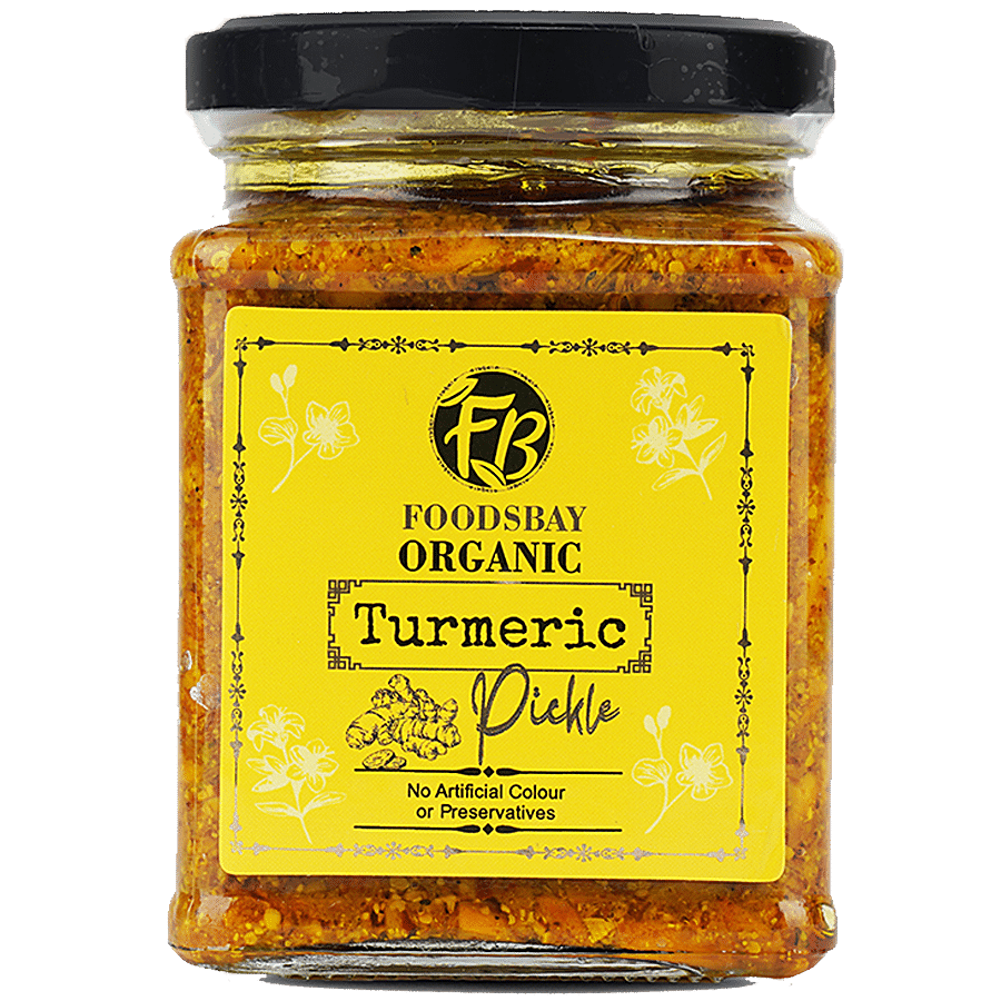 Foodsbay Organic Turmeric Pickle - No Artificial Colours Or Preservatives